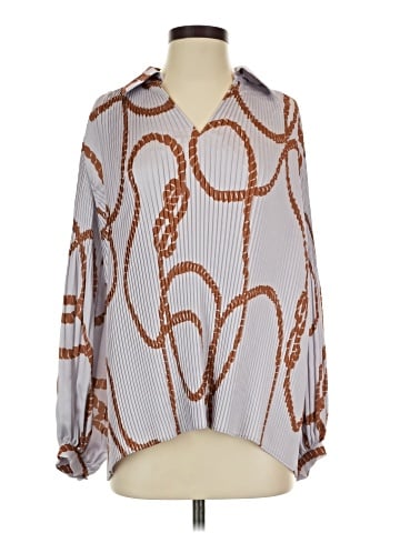 Lafayette 148 New York Long Sleeve Blouse (view 1)