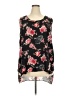 Liberty Love 100% Polyester Floral Black Long Sleeve Blouse Size 3X - photo 1