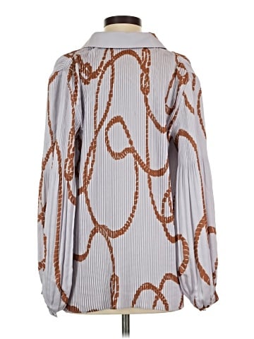 Lafayette 148 New York Long Sleeve Blouse (view 2)