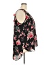 Liberty Love 100% Polyester Floral Black Long Sleeve Blouse Size 3X - photo 4