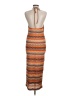 Shein Chevron-herringbone Orange Casual Dress Size 6 - photo 2