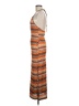 Shein Chevron-herringbone Orange Casual Dress Size 6 - photo 5