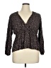 Maurices 100% Rayon Black Long Sleeve Blouse Size XL - photo 1