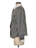 Shein 100% Polyester Houndstooth Black Long Sleeve Blouse Size 4 - photo 5