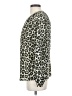 MICHAEL Michael Kors 100% Polyester Animal Print Green Long Sleeve Blouse Size XS - photo 5