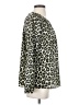 MICHAEL Michael Kors 100% Polyester Animal Print Green Long Sleeve Blouse Size XS - photo 4