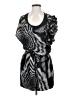 Robert Rodriguez 100% Silk Graphic Gray Cocktail Dress Size 4 - photo 1