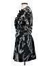 Robert Rodriguez 100% Silk Graphic Gray Cocktail Dress Size 4 - photo 5