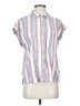 Orvis Stripes Pink Short Sleeve Blouse Size S - photo 1