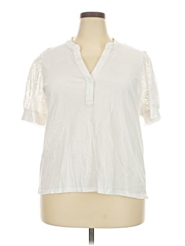 Elie Tahari Short Sleeve Henley (view 1)