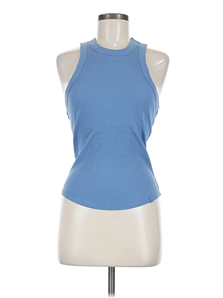 Pre-owned Fabletics Sleeveless Top Blue Halter Neckline Tops