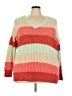 Torrid Color Block Orange Pullover Sweater Size 3X Plus (3) - photo 1
