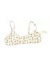 Aqua Graphic Polka Dots Tropical Ivory Swimsuit Top Size S - photo 1