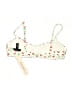 Aqua Graphic Polka Dots Tropical Ivory Swimsuit Top Size S - photo 2