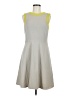 Muse Color Block Gray Casual Dress Size 8 - photo 1