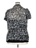 Worthington 100% Polyester Black Short Sleeve Blouse Size 2X - photo 2