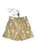 MSGM Metallic Gold Faux Leather Shorts Size EU 40 / US 10 - photo 2