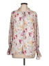 Unbranded Floral Pink Long Sleeve Blouse Size L - photo 1