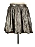 Madewell 100% Polyester Metallic Silver Casual Skirt Size 2 - photo 1