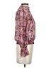 Express 100% Polyester Purple Long Sleeve Blouse Size XS - photo 4