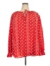 Unbranded 100% Polyester Red Long Sleeve Blouse Size 5X - photo 1