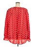 Unbranded 100% Polyester Red Long Sleeve Blouse Size 5X - photo 2