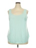 Unbranded 100% Polyester Teal Sleeveless Top Size 2X - photo 1