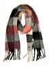 Fraas 100% Polyester Plaid Gray Orange Scarf One size - photo 1