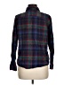 Natural Reflections 100% Cotton Plaid Blue Long Sleeve Button-Down Shirt Size M - photo 2