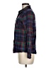 Natural Reflections 100% Cotton Plaid Blue Long Sleeve Button-Down Shirt Size M - photo 5