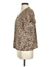 Shein 100% Polyester Animal Print Tan Short Sleeve Blouse Size 4 - photo 5