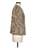 Shein 100% Polyester Animal Print Tan Short Sleeve Blouse Size 4 - photo 4