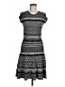 Max Studio 100% Rayon Graphic Black Casual Dress Size M - photo 1
