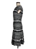 Max Studio 100% Rayon Graphic Black Casual Dress Size M - photo 5