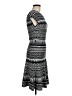 Max Studio 100% Rayon Graphic Black Casual Dress Size M - photo 4