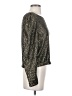 Joie 100% Polyester Metallic Solid Gold Long Sleeve Top Size S - photo 4