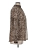 Torrid 100% Polyester Animal Print Brown Long Sleeve Blouse Size 1X Plus (1) - photo 4