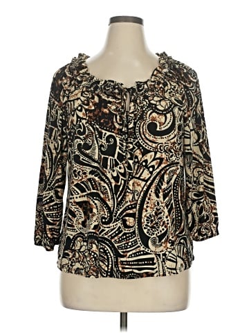 Carol Rose 3/4 Sleeve Blouse (view 1)