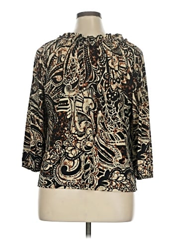 Carol Rose 3/4 Sleeve Blouse (view 2)
