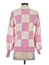 Zesica Checkered-gingham Pink Pullover Sweater Size S - photo 2