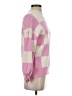 Zesica Checkered-gingham Pink Pullover Sweater Size S - photo 4