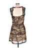 Lulumari 100% Polyester Print Brown Cocktail Dress Size L - photo 2