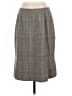 Kasper 100% Polyester Plaid Gray Tan Formal Skirt Size 8 (petite) - photo 1