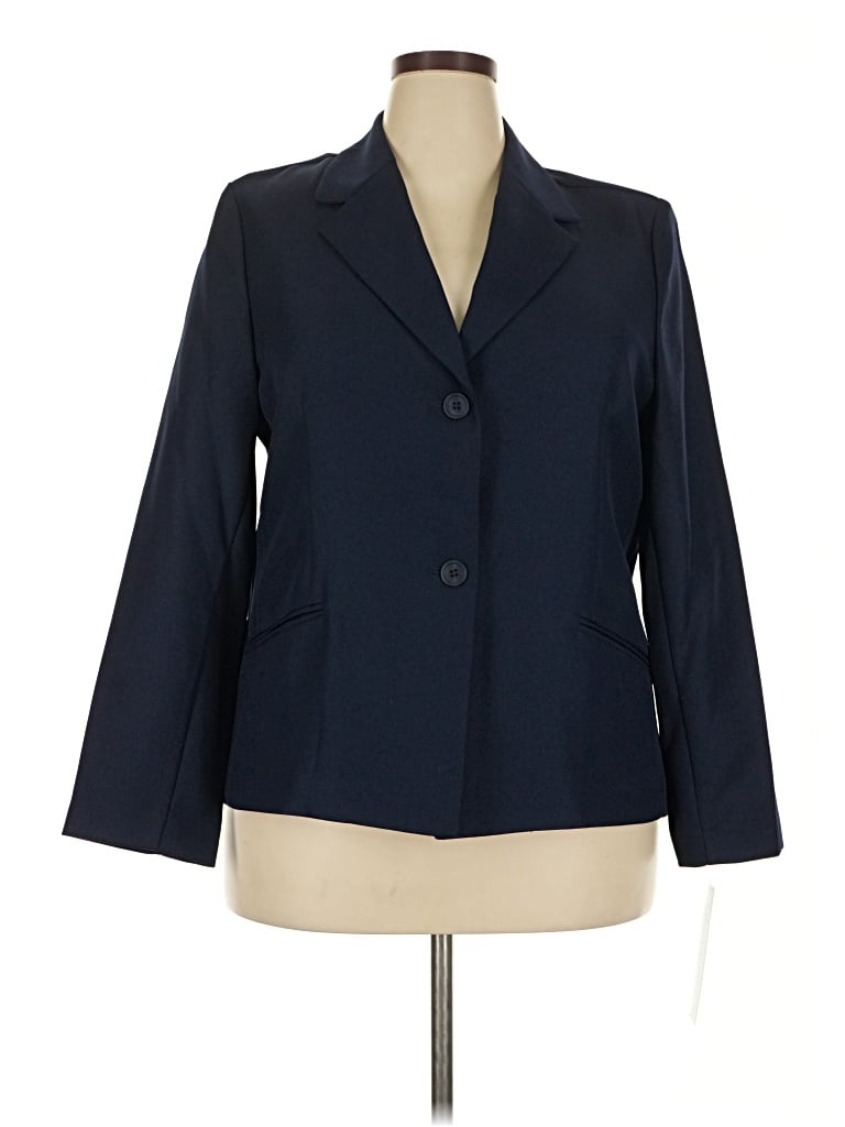 Alfred Dunner Blazer Jacket In Blue
