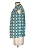 MICHAEL Michael Kors 100% Polyester Argyle Teal Short Sleeve Blouse Size XS - photo 5