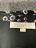 Ann Taylor LOFT 100% Polyester Floral Black Sleeveless Blouse Size M - photo 7