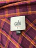 CAbi 100% Polyester Plaid Burgundy Long Sleeve Blouse Size S - photo 7