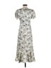 Cinq à Sept 100% Polyester Floral Gray Casual Dress Size 0 - photo 2