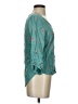SO 100% Rayon Teal 3/4 Sleeve Blouse Size S - photo 4