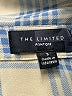 The Limited 100% Polyester Plaid Blue Long Sleeve Blouse Size S - photo 7